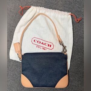 Coach Vintage Girlie Denim Skinny Wristlet No. 6782 NWOT